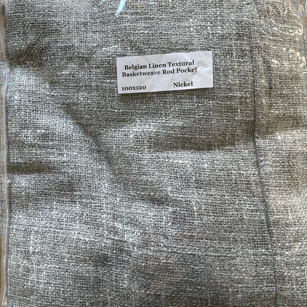 New Restoration Hardware Belgian Linen Panel 100W x 120L